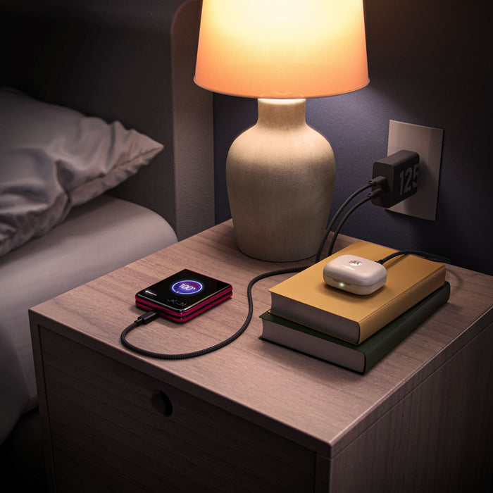 Incarcator retea MOTOROLA TurboPower, 2x USB-C, 125W, Cablu inclus 2m, negru WALTI