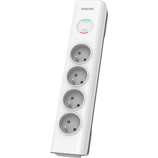 Prelungitor cu protectie PHILIPS SPN7040WA/58, 4 prize, 2m, Protectie copii, alb - WALTI WALTI
