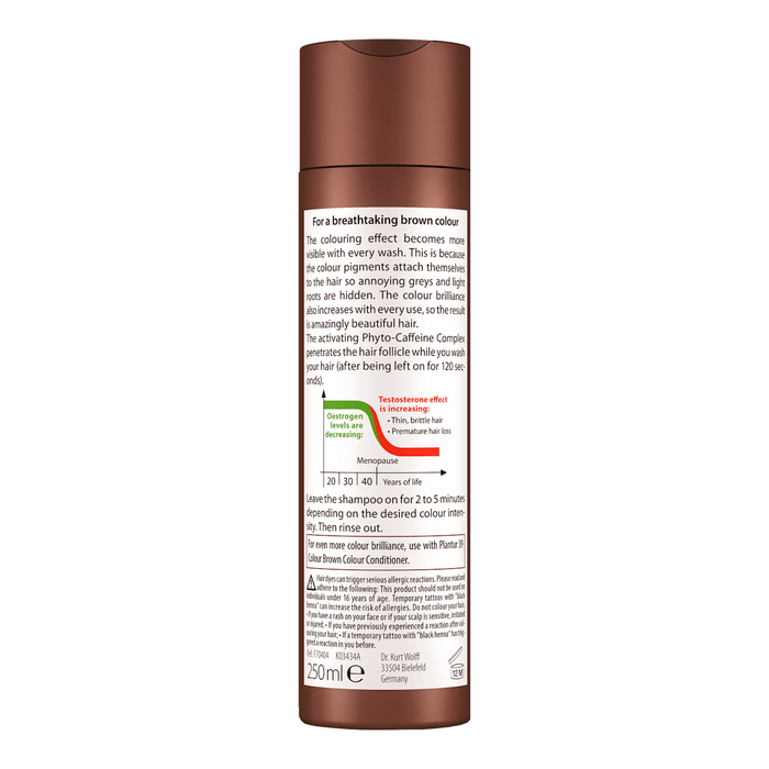 Plantur 39 Șampon de păr cu cofeină color brown, 250 ml WALTI