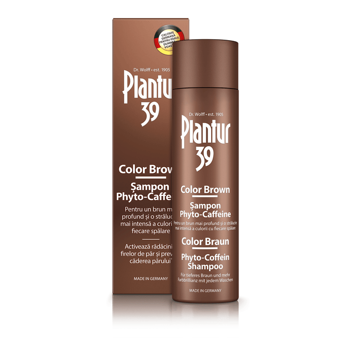 Plantur 39 Șampon de păr cu cofeină color brown, 250 ml WALTI