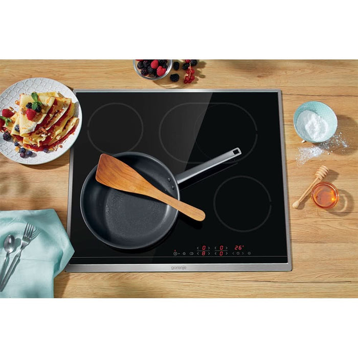 Plita incorporabila GORENJE ECT643BX, Vitroceramica, 4 arzatoare, Touch Control, negru WALTI