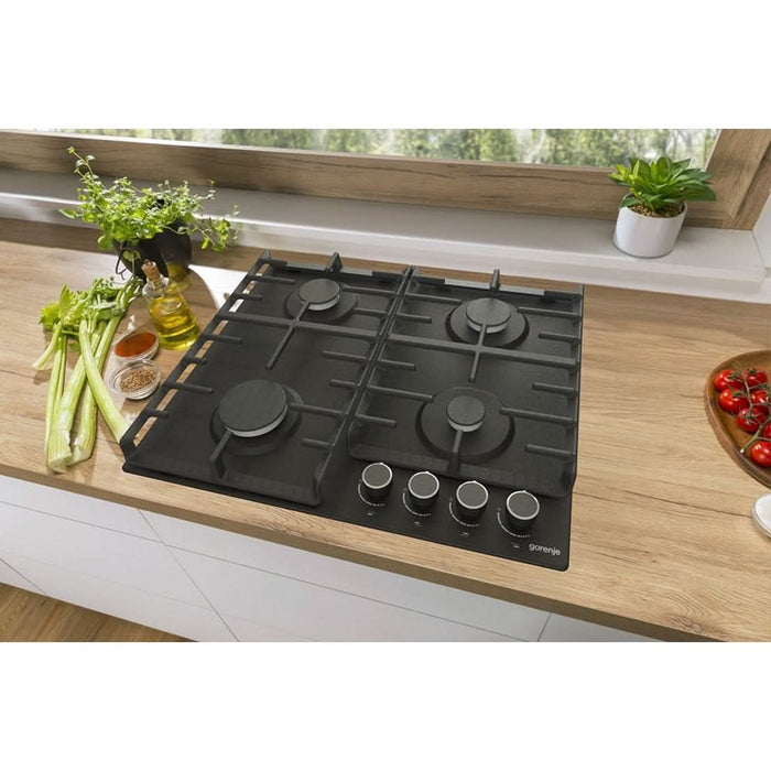 Plita incorporabila GORENJE G642AB, Gaz, 4 arzatoare, negru WALTI