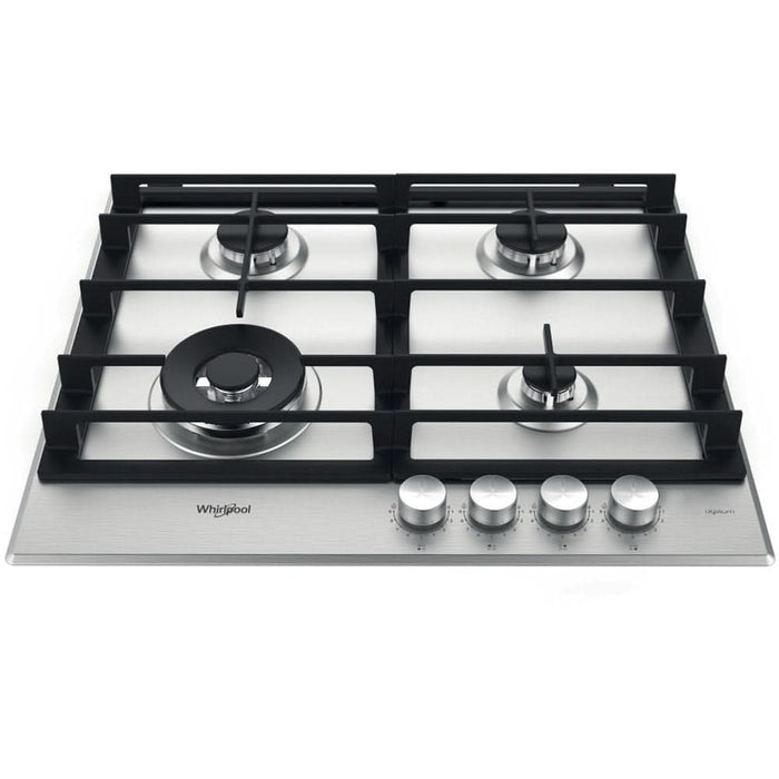 Plita incorporabila WHIRLPOOL GMWL 628/IXL EE, Gaz, 4 arzatoare, Wok, inox - WALTI WALTI