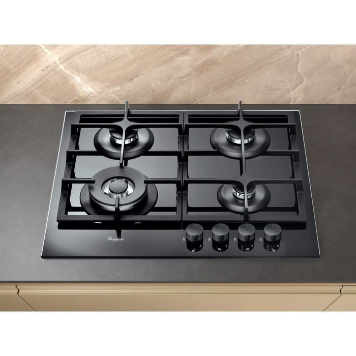 Plita incorporabila WHIRLPOOL GOA 6425/NB1, Gaz, 4 arzatoare, Wok, negru WALTI