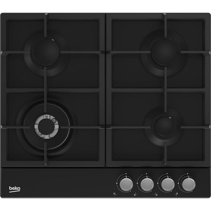 Plita incorporabila BEKO HIAW64225SB, Gaz, 4 arzatoare, Wok, negru WALTI
