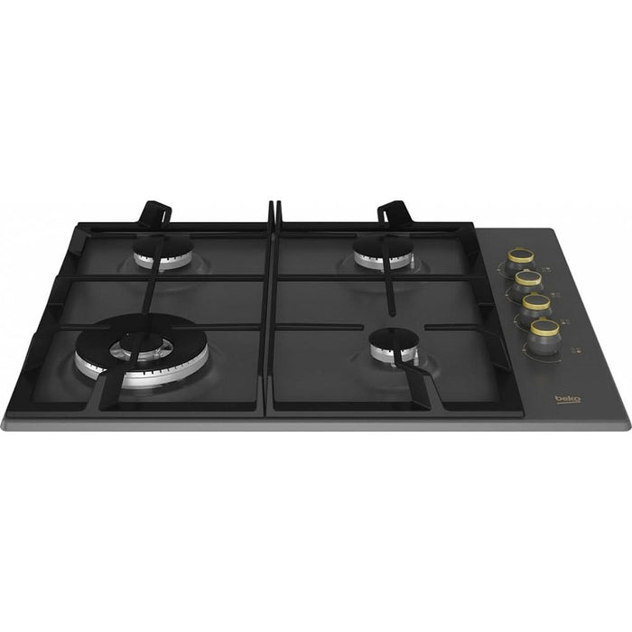 Plita incorporabila BEKO HIGG64125SAR, Gaz, 4 arzatoare, Wok, antracit - WALTI WALTI
