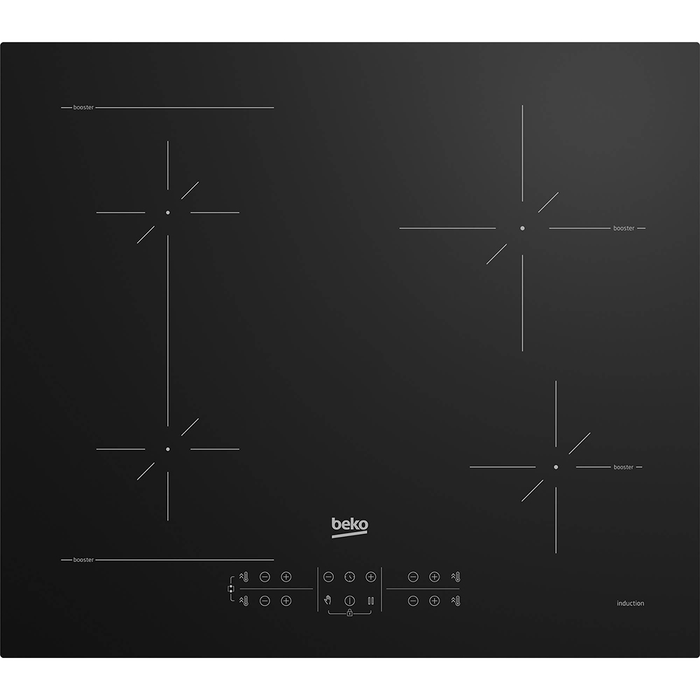 Plita incorporabila BEKO HII64200SFMT, Inductie, 4 arzatoare, Touch Control, negru WALTI