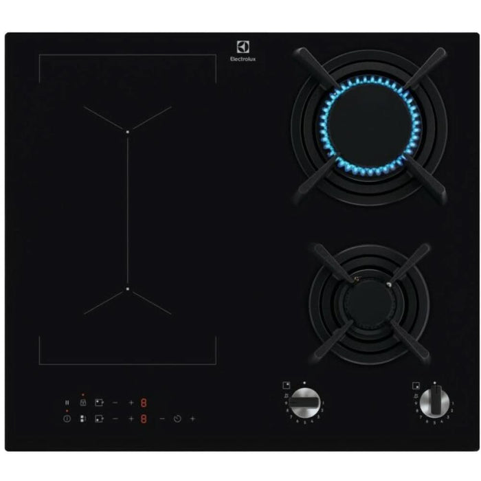 Plita incorporabila ELECTROLUX KDI641723K, Gaz + Inductie, 4 arzatoare, Touch Control, negru WALTI
