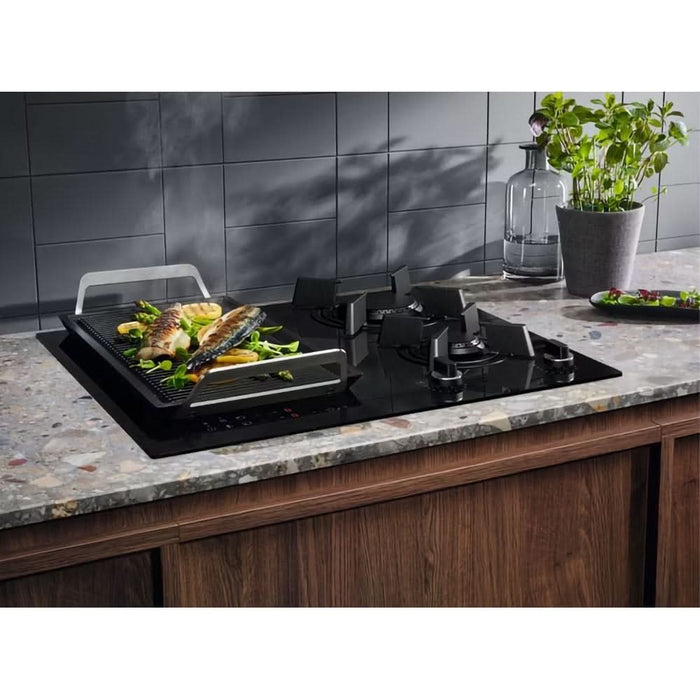 Plita incorporabila ELECTROLUX KDI641723K, Gaz + Inductie, 4 arzatoare, Touch Control, negru WALTI