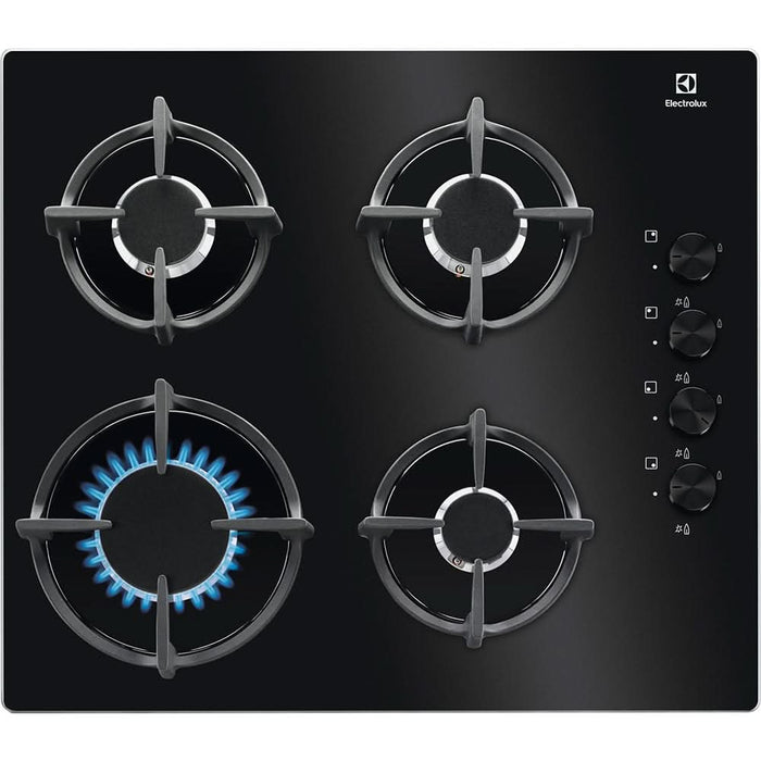 Plita incorporabila ELECTROLUX KGG6407K, Gaz, 4 arzatoare, negru WALTI