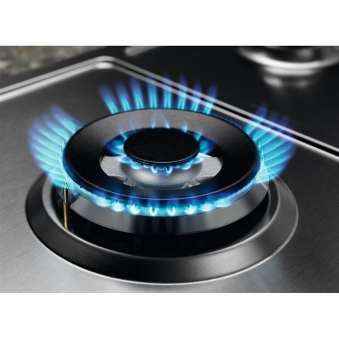 Plita incorporabila ELECTROLUX KGS64362XX, Gaz, 4 arzatoare, Wok, inox WALTI