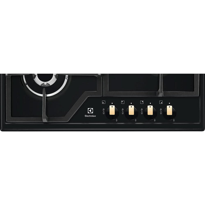 Plita incorporabila ELECTROLUX KGS6436RK, Gaz, 4 arzatoare, Wok, negru WALTI