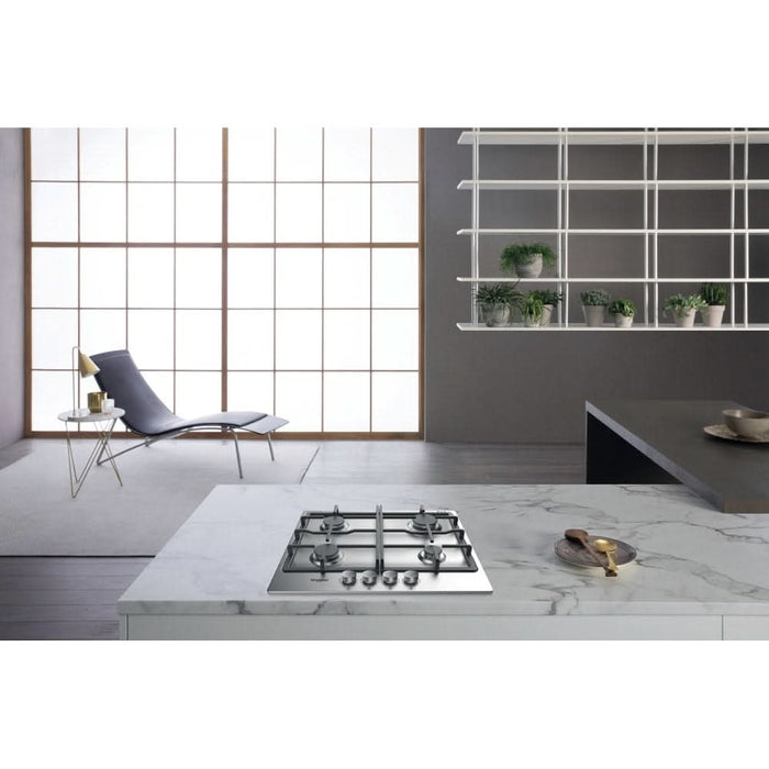 Plita incorporabila WHIRLPOOL TKRL 660 IX, Gaz, 4 arzatoare, inox WALTI