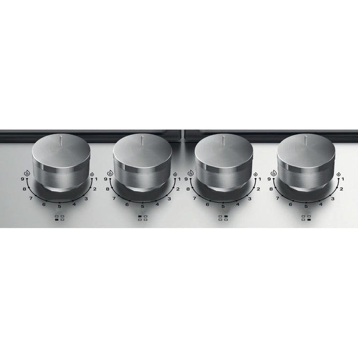 Plita incorporabila WHIRLPOOL TKRL 660 IX, Gaz, 4 arzatoare, inox WALTI