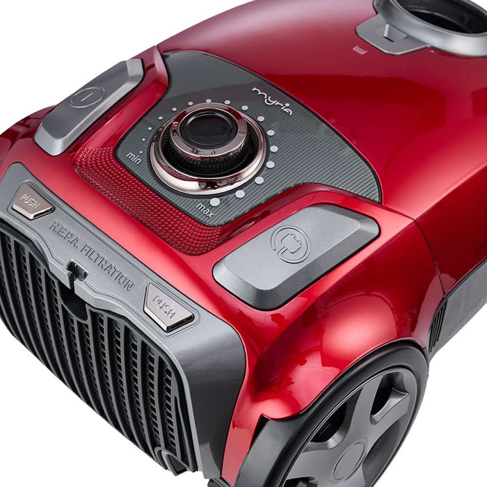 Aspirator cu sac MYRIA MY4538, 3l, 750W, 76dB, rosu-negru WALTI