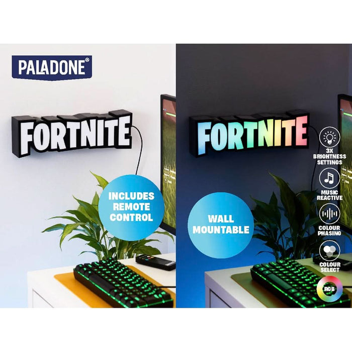 Lampa decorativa PLAYSTATION Fortnite, alb-negru WALTI