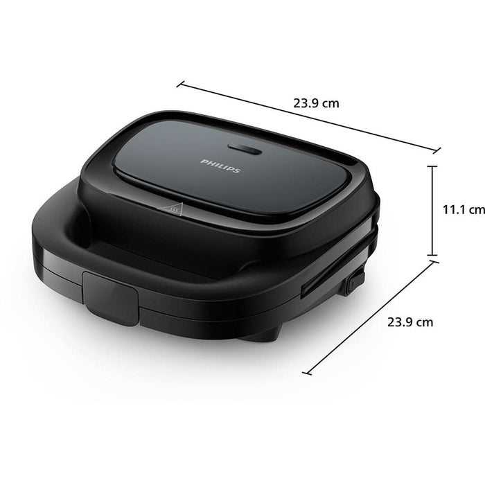 Sandwich maker PHILIPS Seria 3000 HD2331/90, 750W, negru WALTI