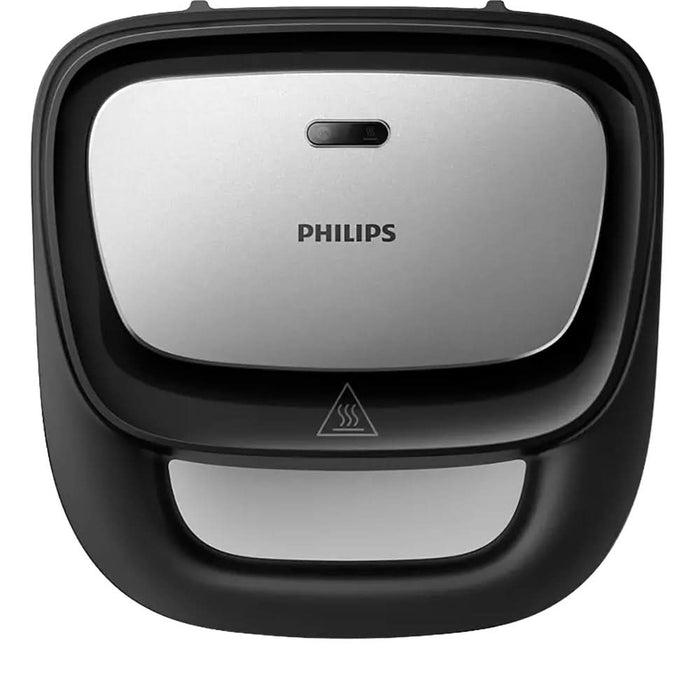 Sandwich maker PHILIPS Seria 3000 HD2350/80, 750W, 3 placi detasabile, negru-argintiu WALTI
