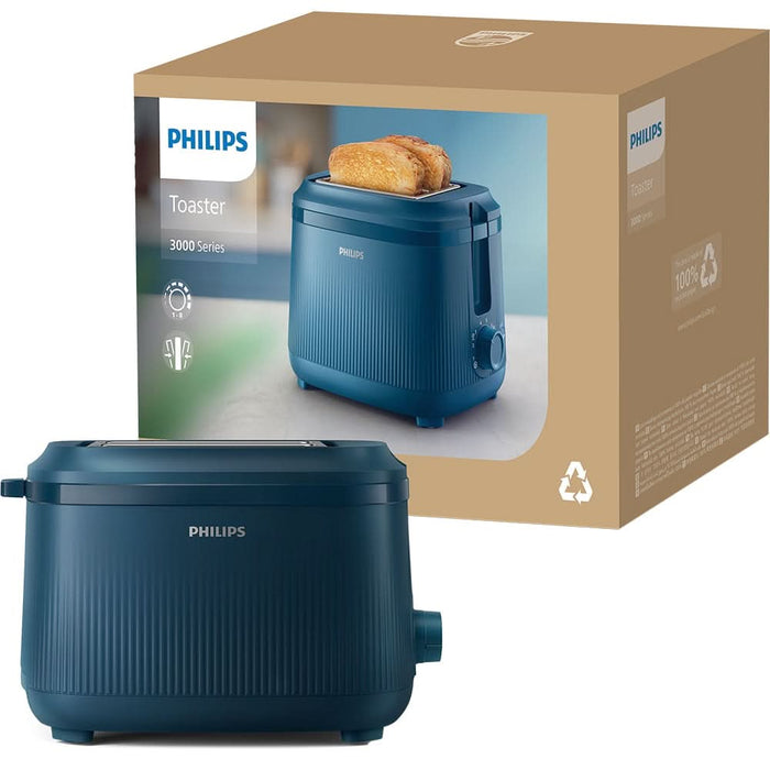 Prajitor de paine PHILIPS Seria 3000 HD2511/70, 2 felii, 900W, albastru inchis WALTI
