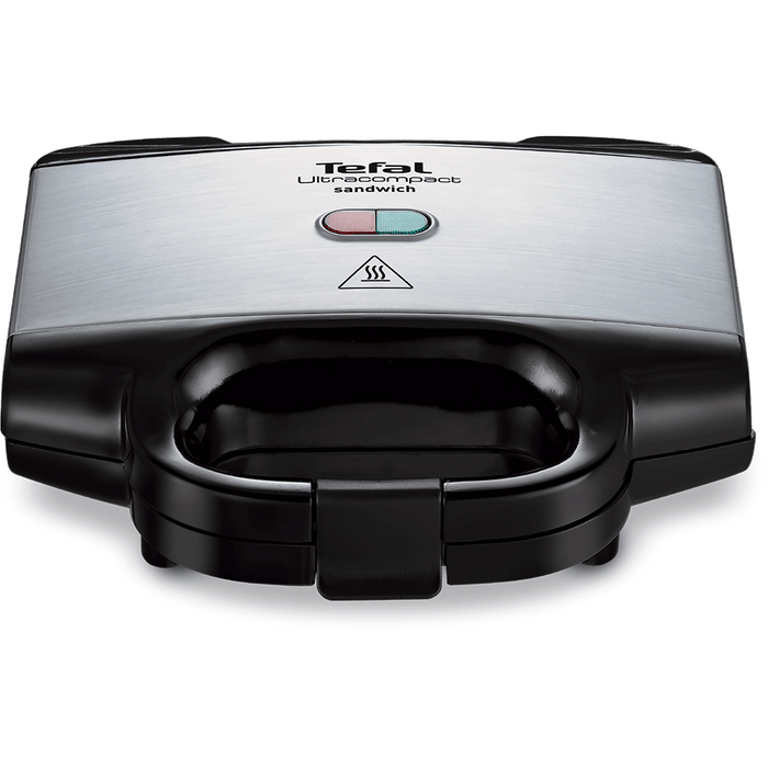 Sandwich maker TEFAL Ultracompact SM155212, 700W, maner izolat termic, negru-argintiu WALTI