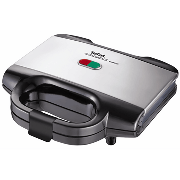 Sandwich maker TEFAL Ultracompact SM155212, 700W, maner izolat termic, negru-argintiu WALTI