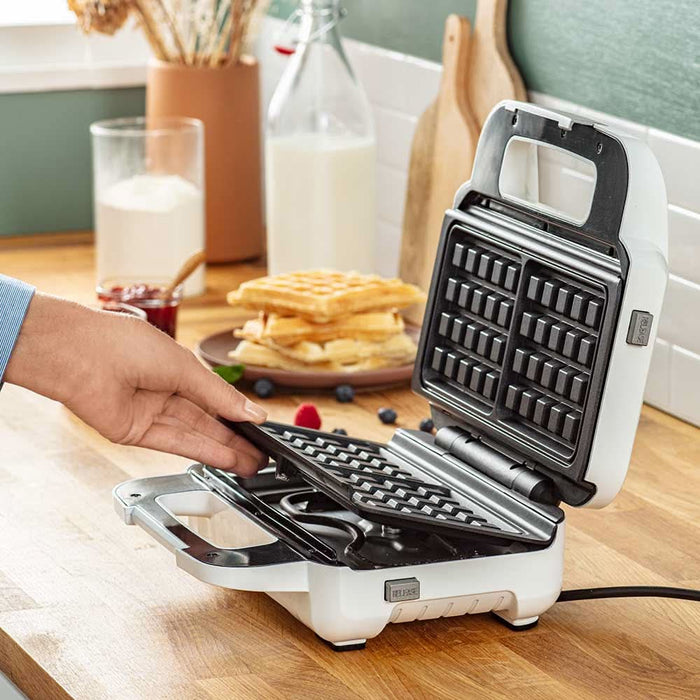 Sandwich maker TEFAL Snack XL SW701110, 850W, 2 placi detasabile, alb-gri inchis WALTI