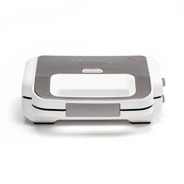 Sandwich maker TEFAL Snack XL SW701110, 850W, 2 placi detasabile, alb-gri inchis WALTI