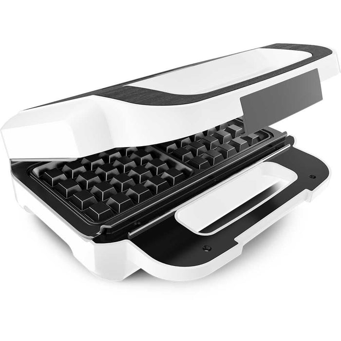 Sandwich maker TEFAL Snack XL SW701110, 850W, 2 placi detasabile, alb-gri inchis WALTI