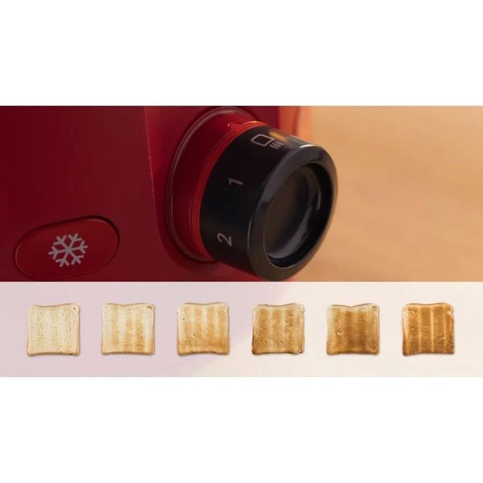 Prajitor de paine BOSCH MyMoment TAT2M124, 2 felii, 950W, rosu-gri inchis WALTI