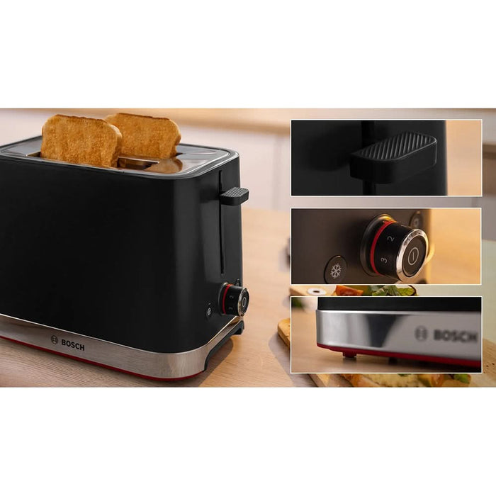 Prajitor de paine BOSCH MyMoment TAT4M223, 2 felii, 950W, negru-argintiu WALTI
