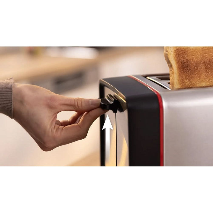 Prajitor de paine BOSCH MyMoment TAT6M420, 2 felii, 970W, argintiu-negru WALTI