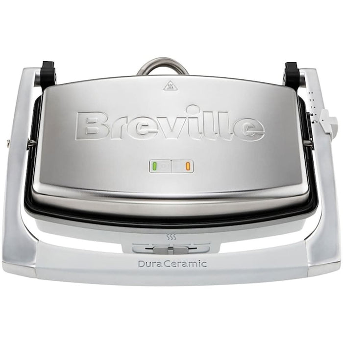 Sandwich maker BREVILLE Panini DuraCeramic VST071X-DIM, 1000W, argintiu-gri WALTI