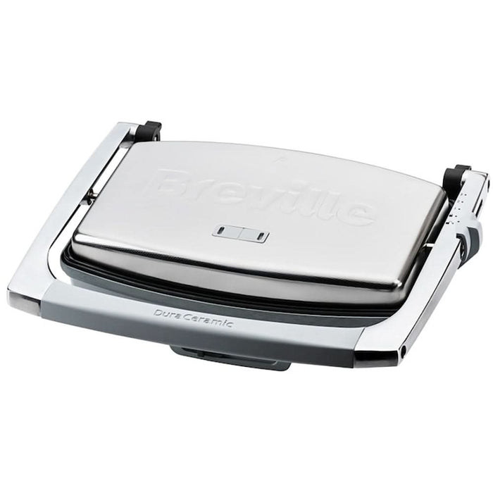 Sandwich maker BREVILLE Panini DuraCeramic VST071X-DIM, 1000W, argintiu-gri WALTI