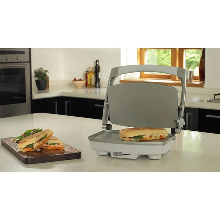 Sandwich maker BREVILLE Panini DuraCeramic VST071X-DIM, 1000W, argintiu-gri WALTI