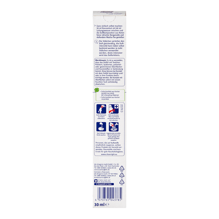 Profissimo Concentrat pentru odorizant de cameră Matcha-Bergamotă, 30 ml WALTI