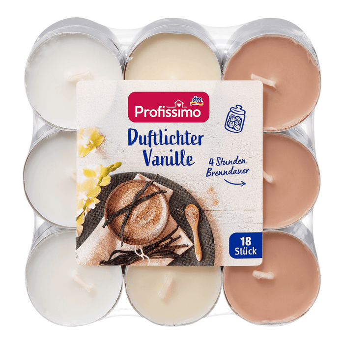 Profissimo Lumânări parfumate cu vanilie, 1 buc - WALTI WALTI