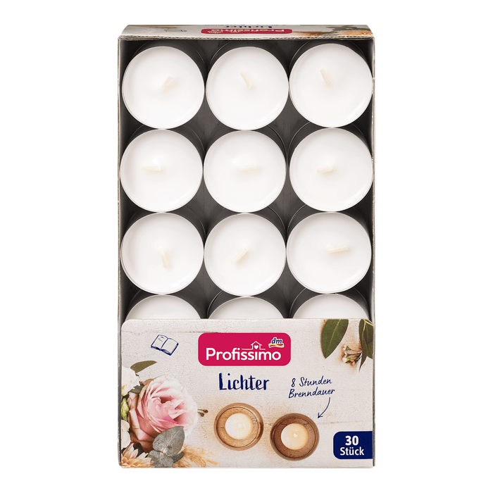 Profissimo Lumânări pastilă, timp de ardere 8H, 30 buc WALTI