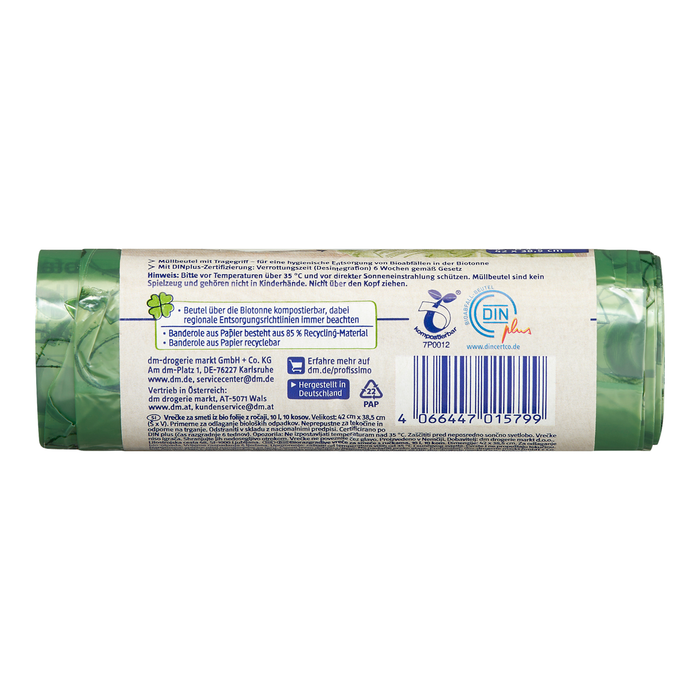 Profissimo Saci menajeri din bio-folie cu mânere, 10 L, 10 buc - WALTI WALTI