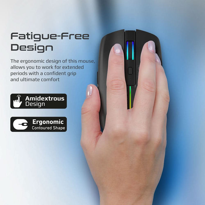 Mouse Wireless PROMATE Kitt, 1600 dpi, negru WALTI