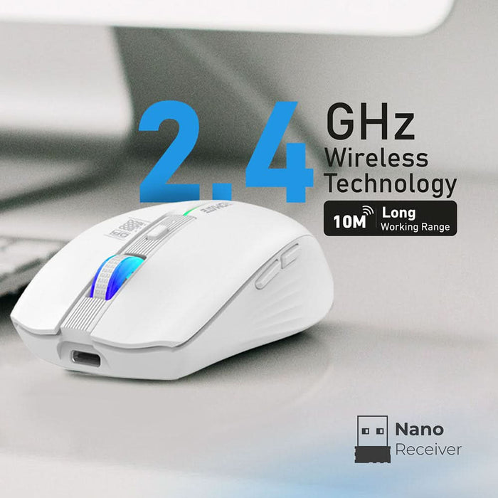 Mouse Wireless PROMATE Kitt, 1600 dpi, alb WALTI