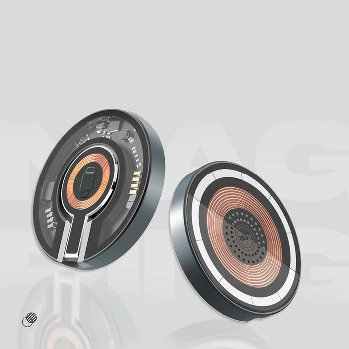 Incarcator wireless PROMATE MagRing pentru iPhone, Apple Watch, 1xUSB-C, universal, Magsafe, 15W, negru WALTI