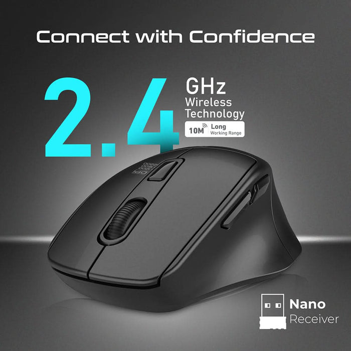 Mouse Wireless PROMATE Samit, 2200 dpi, negru WALTI