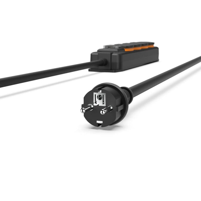 Prelungitor HAMA 223064, 4 prize Schuko, 4m, negru WALTI