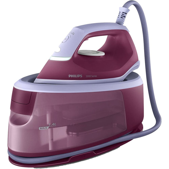 Statie de calcat PHILIPS Seria 3000 PSG3001/30, 2400W, 350g/min, 1.6l, talpa ceramica, visiniu-lila WALTI