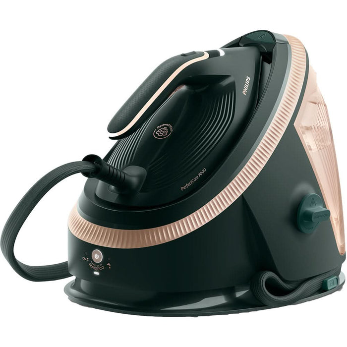 Statie de calcat PHILIPS PerfectCare Seria 7000 PSG7300/70, 3120W, 650g/min, 1.5l, talpa SteamGlide Elite, verde inchis-roz WALTI