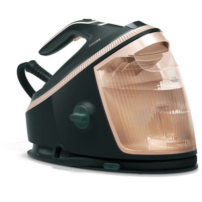 Statie de calcat PHILIPS PerfectCare Seria 7000 PSG7300/70, 3120W, 650g/min, 1.5l, talpa SteamGlide Elite, verde inchis-roz WALTI