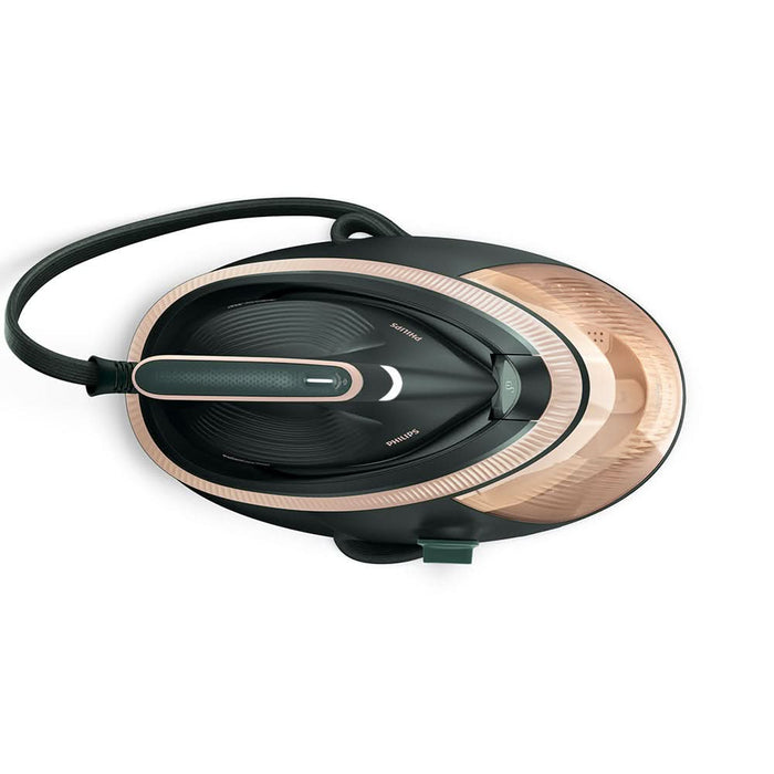 Statie de calcat PHILIPS PerfectCare Seria 7000 PSG7300/70, 3120W, 650g/min, 1.5l, talpa SteamGlide Elite, verde inchis-roz WALTI