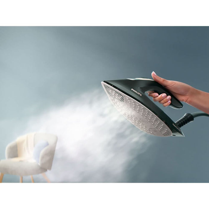Statie de calcat PHILIPS PerfectCare Seria 7000 PSG7300/70, 3120W, 650g/min, 1.5l, talpa SteamGlide Elite, verde inchis-roz WALTI