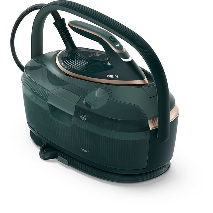 Statie de calcat PHILIPS  PerfectCare seria 8000 PSG8200/70, 3120W, 750g/min, 1.4l, talpa SteamGlide Elite, verde WALTI