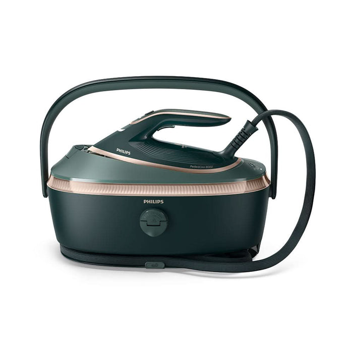 Statie de calcat PHILIPS  PerfectCare seria 8000 PSG8200/70, 3120W, 750g/min, 1.4l, talpa SteamGlide Elite, verde WALTI